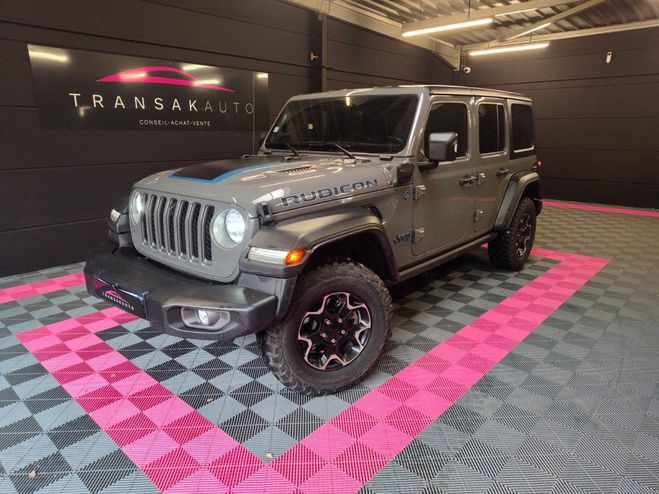 Jeep Wrangler Unlimited 4xe 2.0 l T 380 ch PHEV 4x4 BV Gris de 2021
