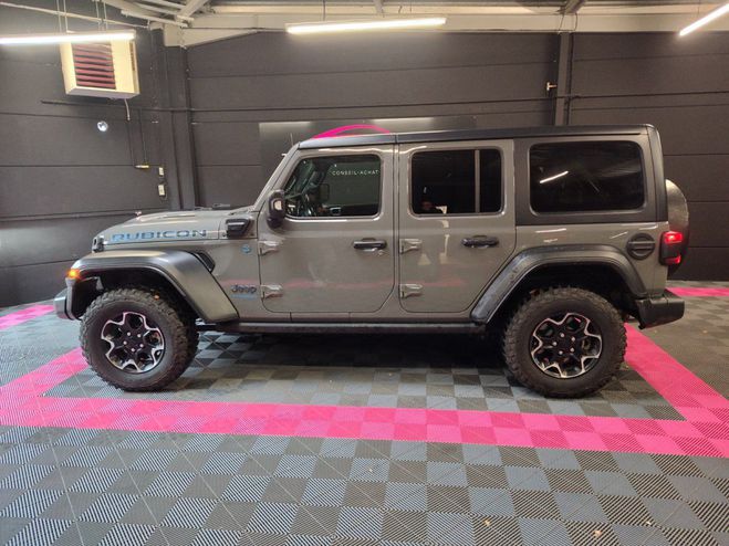 Jeep Wrangler Unlimited 4xe 2.0 l T 380 ch PHEV 4x4 BV Gris de 2021