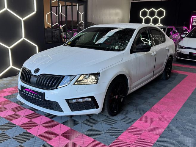 Skoda Octavia RS 2.0 TDI 184 ch CR DSG6 ~ Cam�ra de re Blanc de 2018