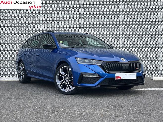 Skoda Octavia Combi 2.0 TDI 200 ch DSG7 RS Race Blue Metallic de 2022