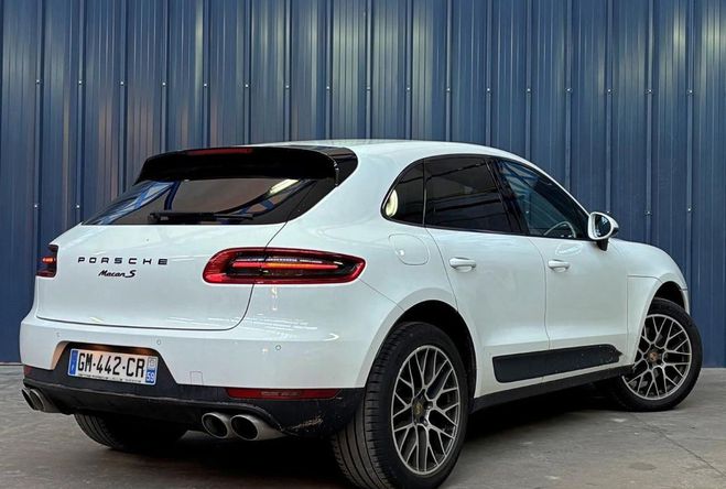 Porsche Macan 3.0 340 S PDK BVA Garantie 1 An Suivi co Blanc de 2015