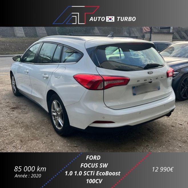 Ford Focus SW 1.0 ECOBOOST 100CH TREND Blanc de 2020