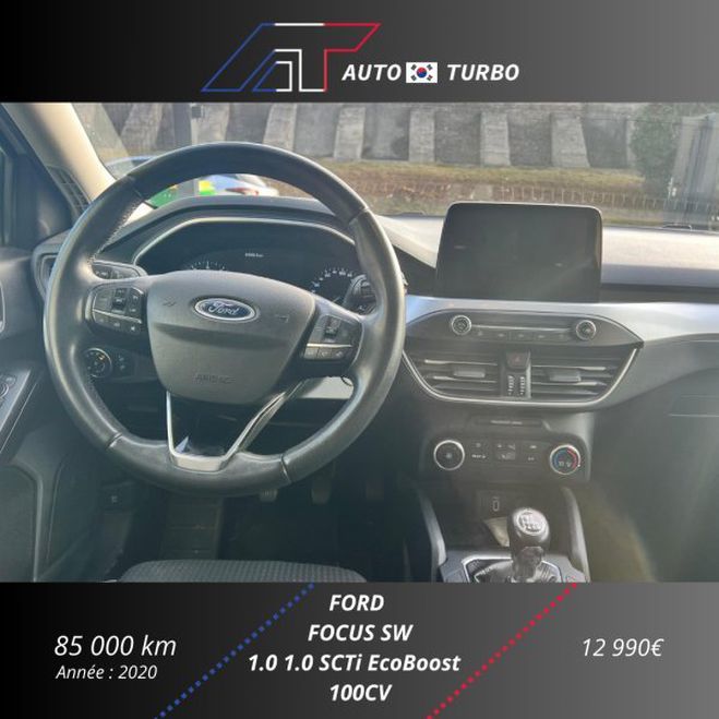 Ford Focus SW 1.0 ECOBOOST 100CH TREND Blanc de 2020
