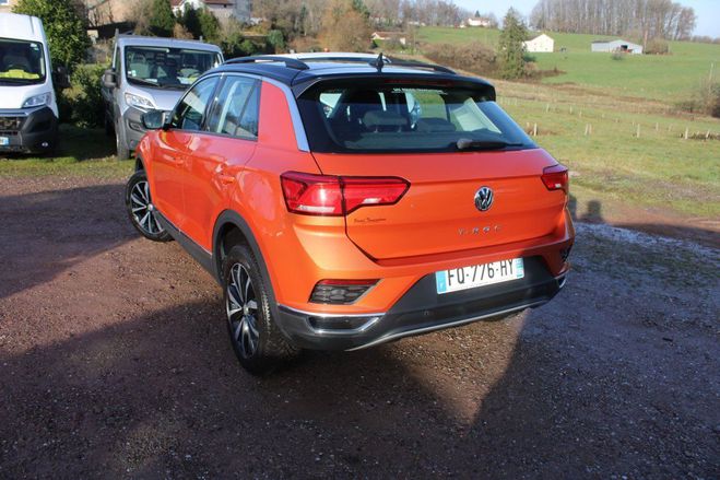Volkswagen T Roc TSI 115 CV LOUNGE GPS 3D CAM�RA USB JA 1 Orange /toit Noir de 2020