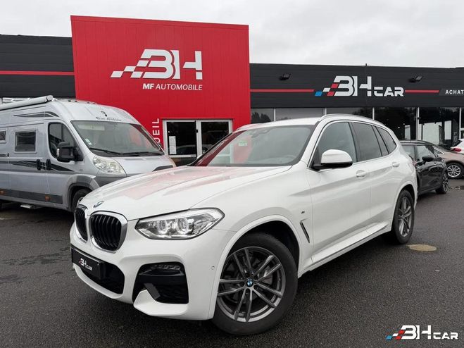 BMW X3 2.0 D 190 M-SPORT XDRIVE BVA Blanc de 2020