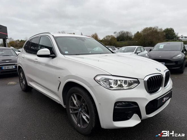 BMW X3 2.0 D 190 M-SPORT XDRIVE BVA Blanc de 2020