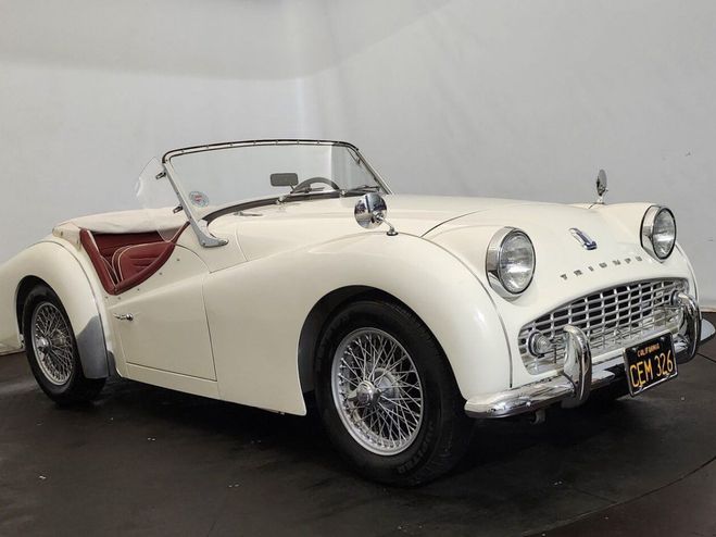 Triumph TR3 B Blanc de 1963