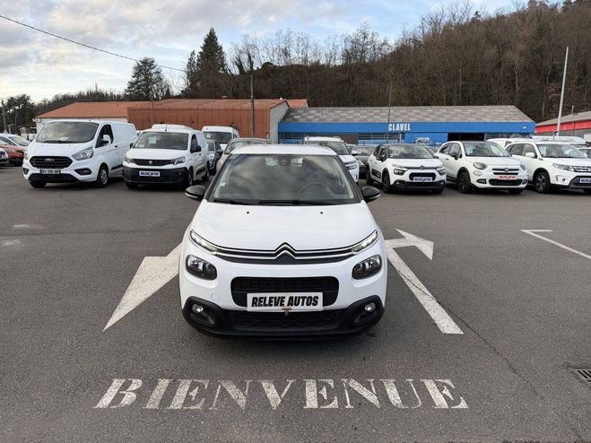 Citroen C3 BlueHDi 100ch Feel S&S E6.d-TEMP BVM BLANC de 2019