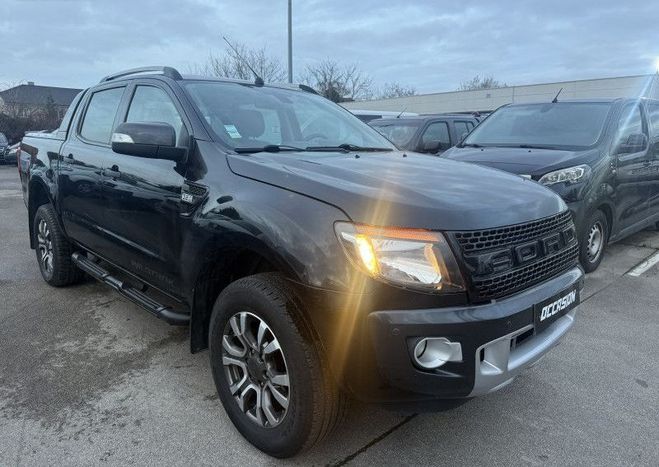Ford Ranger 3.2 TDCI 200CH DOUBLE CABINE WILDTRAK 4X Noir de 2015