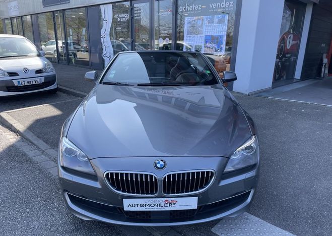 BMW Serie 6 Cabriolet 640d 3.0 d 24V 313 cv BVA ZF8  Gris de 2012