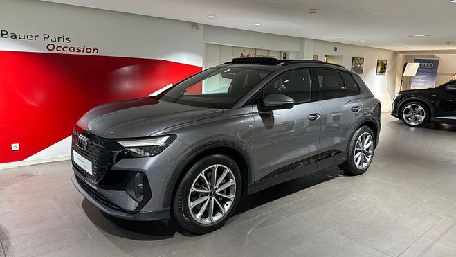 Audi Q4 E-Tron 40 204 ch 82 kWh S line Gris de 2023