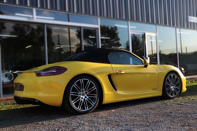 Porsche Boxster type 981 GTS PDK jaune de 2014