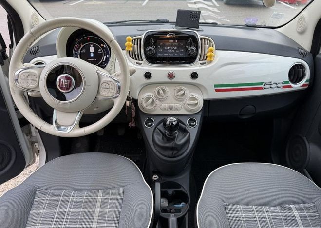 Fiat 500 0.9 8V TWINAIR 85CH S&S CLUB Blanc de 2017