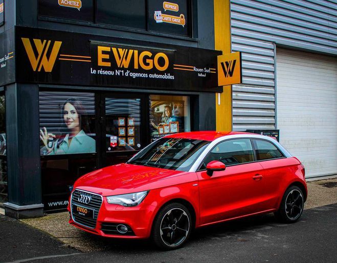 Audi A1 1.2 tfsi 90 ch s-line Rouge de 2014