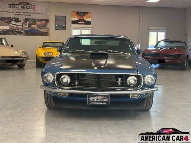 Ford Mustang FASTBACK V8 390ci Mach 1 Bleu de 1969