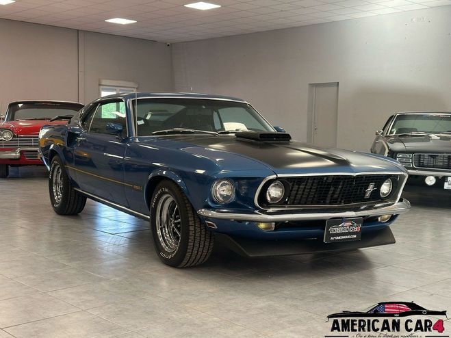 Ford Mustang FASTBACK V8 390ci Mach 1 Bleu de 1969