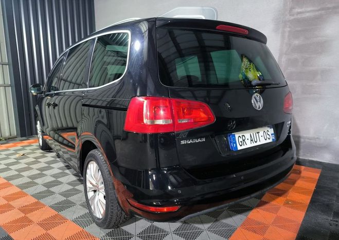 Volkswagen Sharan 2l TDI 140cv 7 places highline 1ER MAIN  Noir de 2013