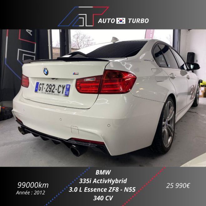BMW Serie 3 (F30) ACTIVEHYBRID3 340CH M SPORT Inconn de 2012