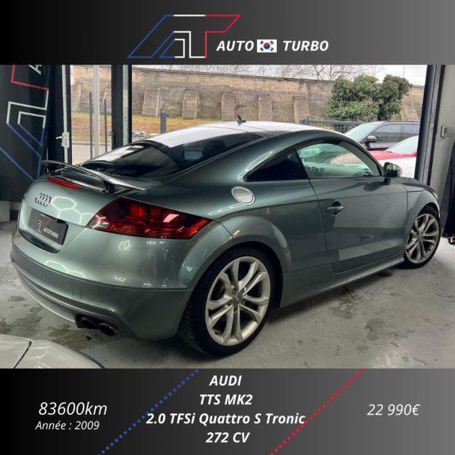 Audi TT S 2.0 TFSI 272CH QUATTRO S TRONIC 6 Noir de 2009