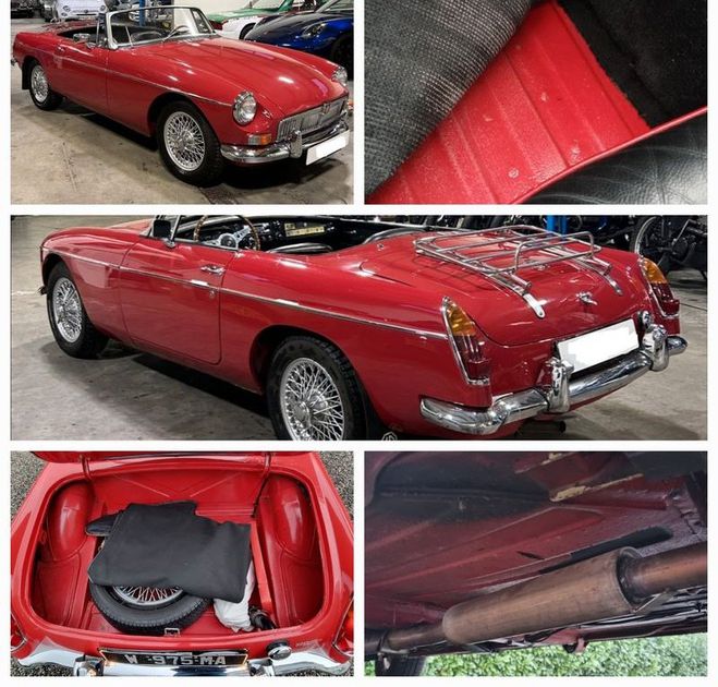 MG MGB B roadster Mk1 1963 Rouge de 1963