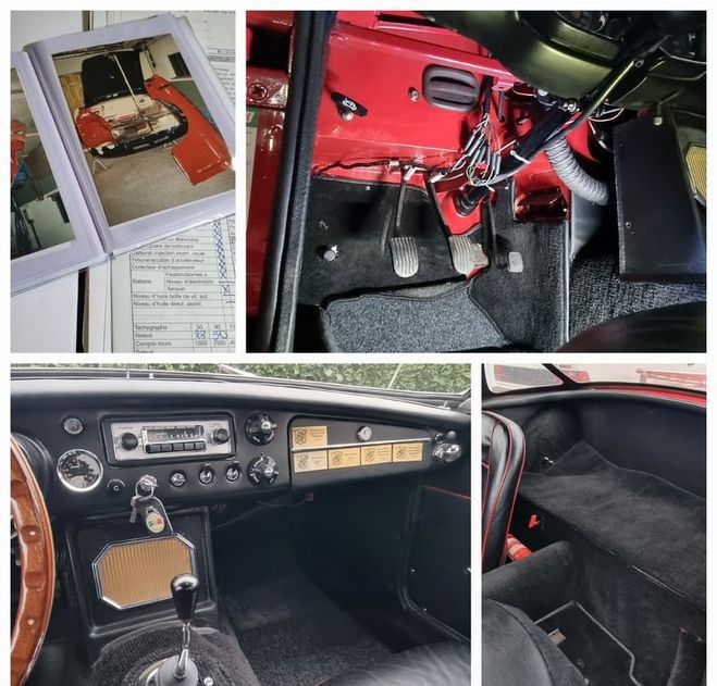 MG MGB B roadster Mk1 1963 Rouge de 1963
