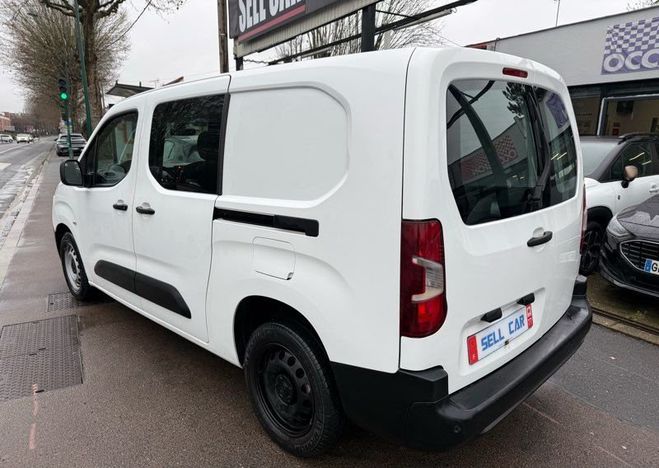 Peugeot Partner 5 places Cab Appro 100ch Double porte la Blanc de 2021
