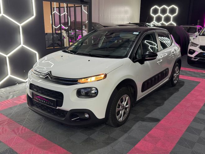 Citroen C3 SOCIETE BLUEHDI 100 ch SS BVM5 FEEL NAV  Blanc de 2020