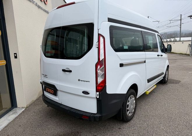Ford Custom transit 130cv ecoblue minibus 9 places r Blanc de 2017