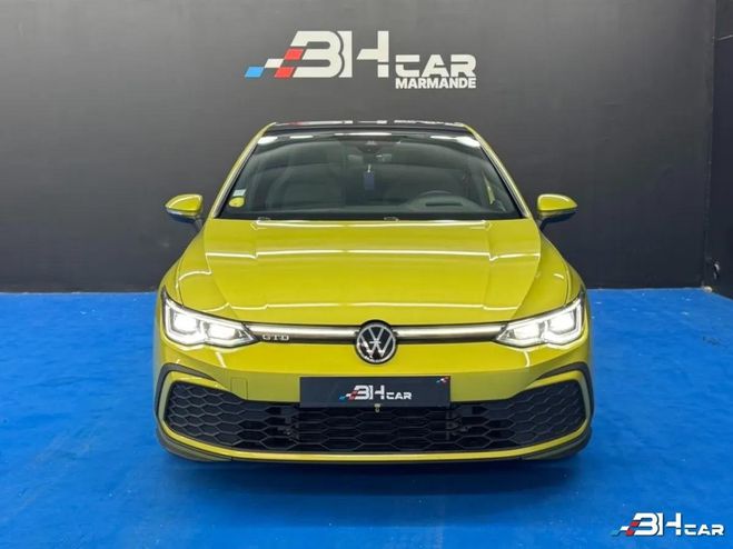Volkswagen Golf 8 - 2.0 TDI SCR 200ch GTD DSG7 Jaune de 2021