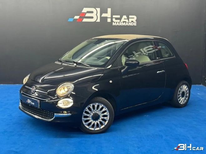 Fiat 500 Cabriolet 1.2 8v 69ch Eco Pack Lounge BV Noir de 2019