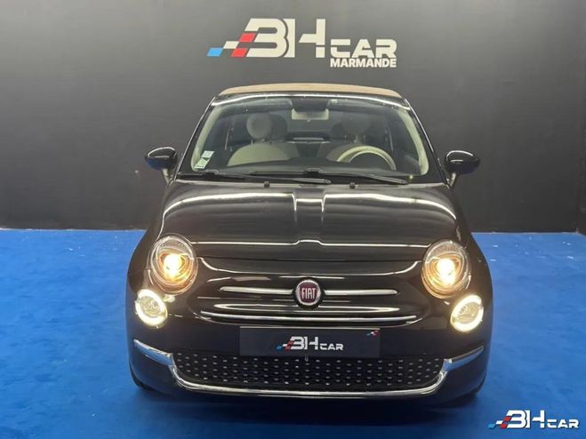 Fiat 500 Cabriolet 1.2 8v 69ch Eco Pack Lounge BV Noir de 2019
