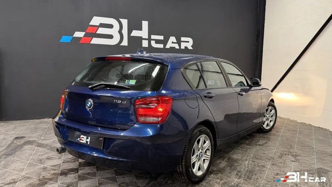 BMW Serie 1 2.0 118 D 145 LOUNGE Bleu de 2014