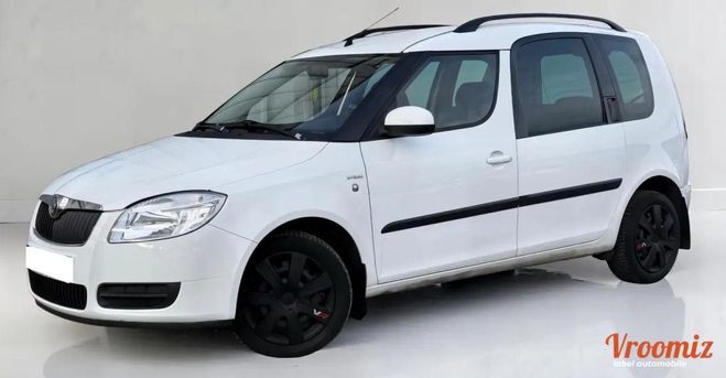 Cliquer pour voir la photo suivante Skoda Roomster Phase II - 1.2 70ch 12V (5 cv) - BVM5 - Blanc de 2009