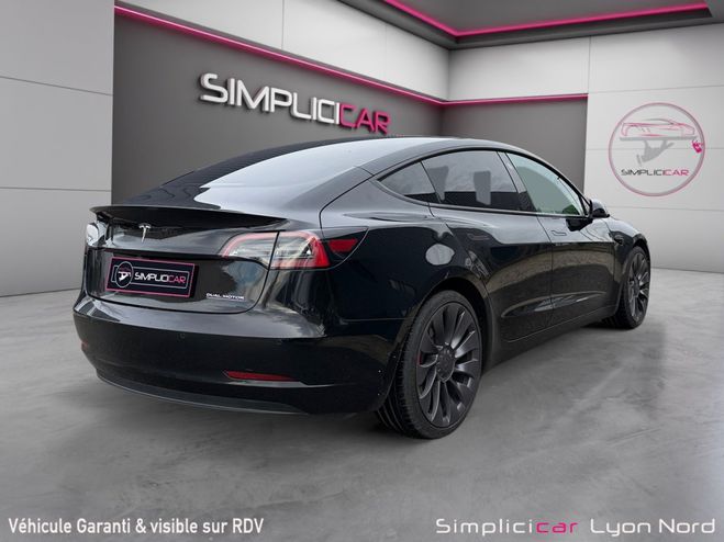 Tesla Model 3 Performance AWD 82 kw sow batterie 95 %  Noir de 2022