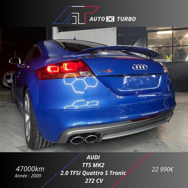 Audi TT S 2.0 TFSI 272CH QUATTRO S TRONIC 6 Bleu de 2009