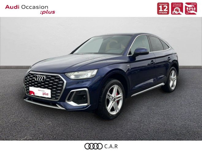 Audi Q5 Sportback 55 TFSIe 367 S tronic 7 Quattr Bleu de 2022