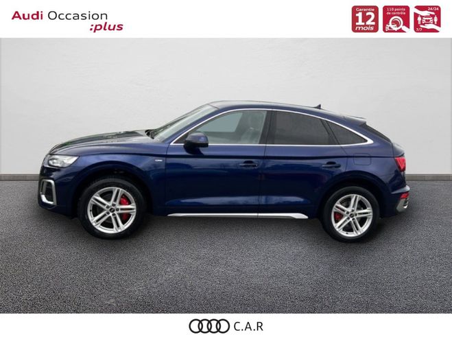 Audi Q5 Sportback 55 TFSIe 367 S tronic 7 Quattr Bleu de 2022