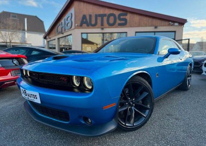 Dodge Challenger V8 6.4 SCAT PACK 492ch BOITE AUTOMATIQUE Bleu de 2019