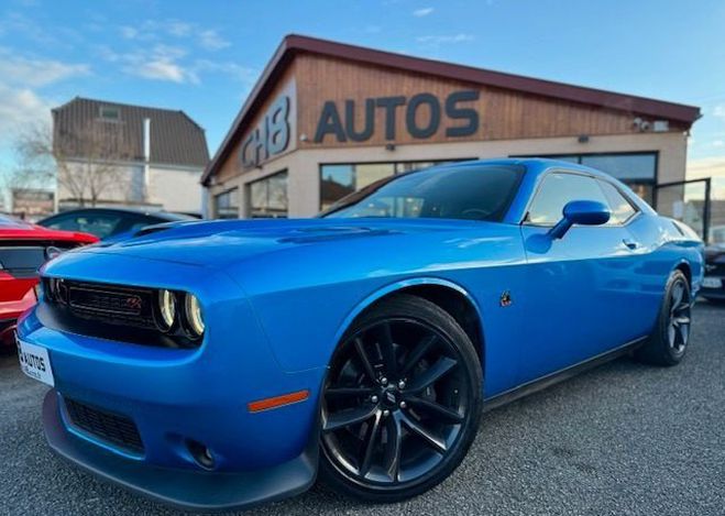 Dodge Challenger V8 6.4 SCAT PACK 492ch BOITE AUTOMATIQUE Bleu de 2019