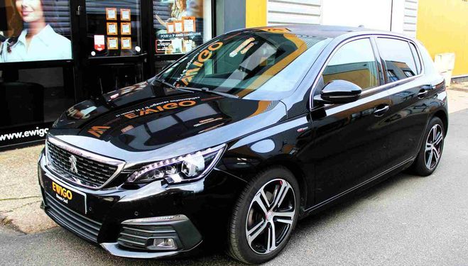 Cliquer pour voir la photo suivante Peugeot 308 ii 1.6 bluehdi 120 ch gt line eat6 s&s Noir de 2017