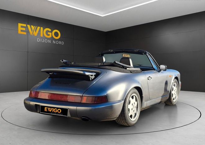 Porsche 911 964 cabriolet carrera 4 + origine france Gris de 1990