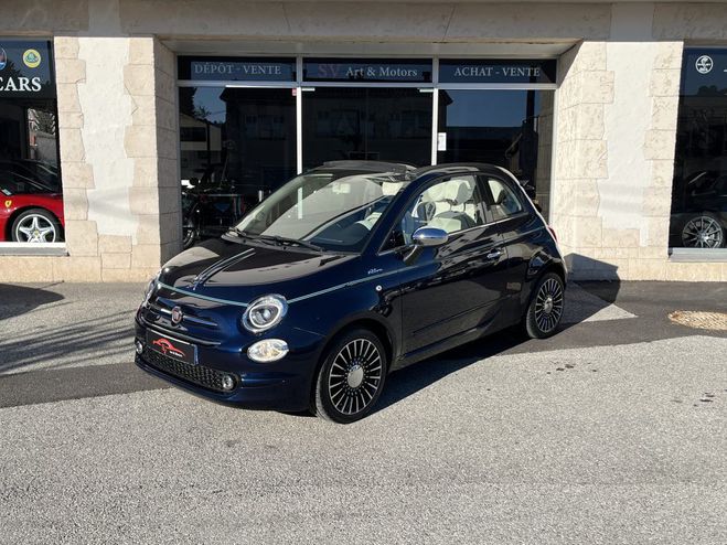 Fiat 500 CABRIO Riva 0.9 8v TwinAir 85ch S&S Bleu Marine M�tallis� de 2016