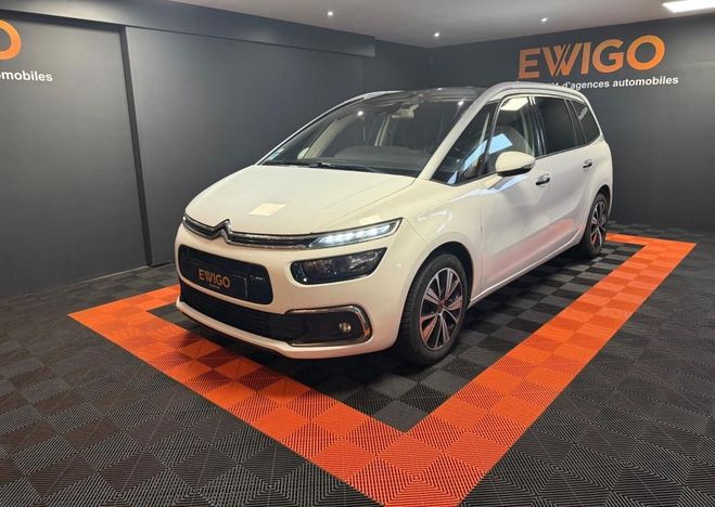 Citroen C4 Picasso Grand 1.6 BLUEHDI 120 SHINE EAT BVA 7 PL Blanc de 2017