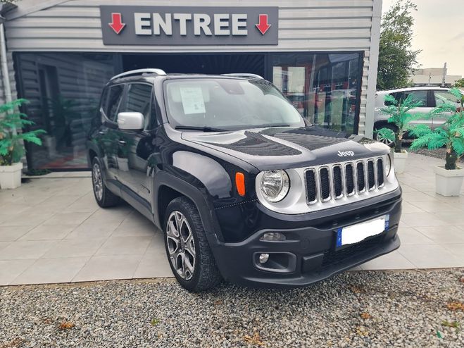 Jeep Renegade 1.6L MultiJet 120 ch PACK LIMITED * REPR Noir de 2014
