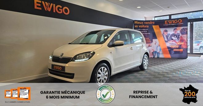 Skoda Citigo 1.0 mpi 60 ch ambition asg bva   boite a Blanc de 2017