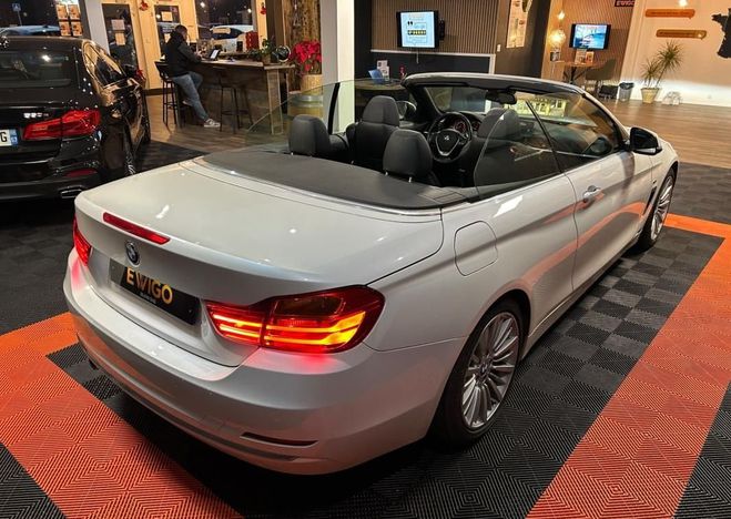 BMW Serie 4 CABRIOLET 2.0 420 D 185 LOUNGE BVA Blanc de 2014