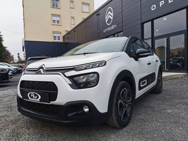 Citroen C3 1.5 BlueHDi 100ch S&S Shine E6.d Blanc Banquise (o) - Noir Onyx de 2022