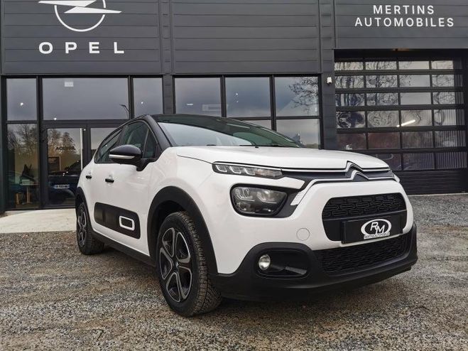 Citroen C3 1.5 BlueHDi 100ch S&S Shine E6.d Blanc Banquise (o) - Noir Onyx de 2022