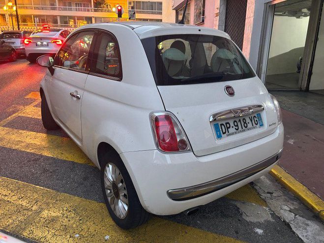 Fiat 500 1.2 8V 69CH ECO PACK LOUNGE Blanc de 2015