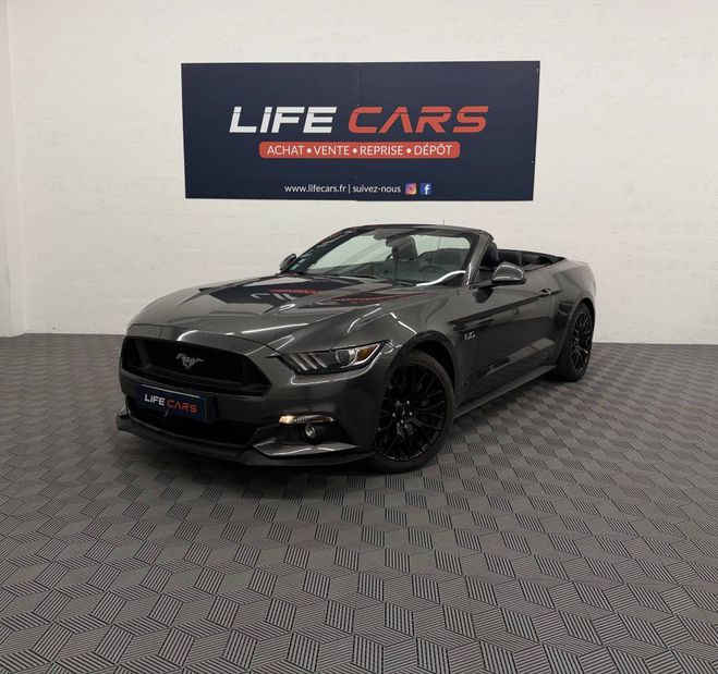 Ford Mustang Convertible 5.0 V8 GT cabriolet 421ch bo GRIS F de 2015